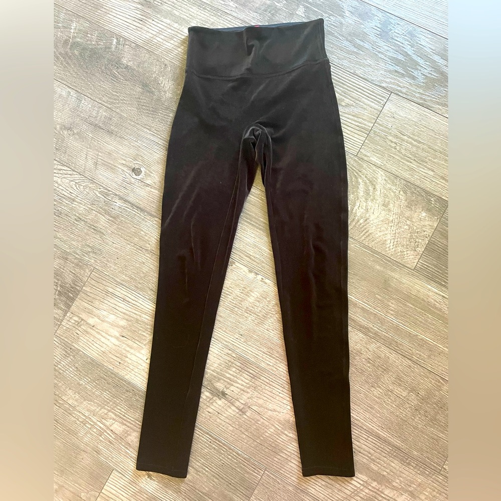 Velour Black Spanx leggings